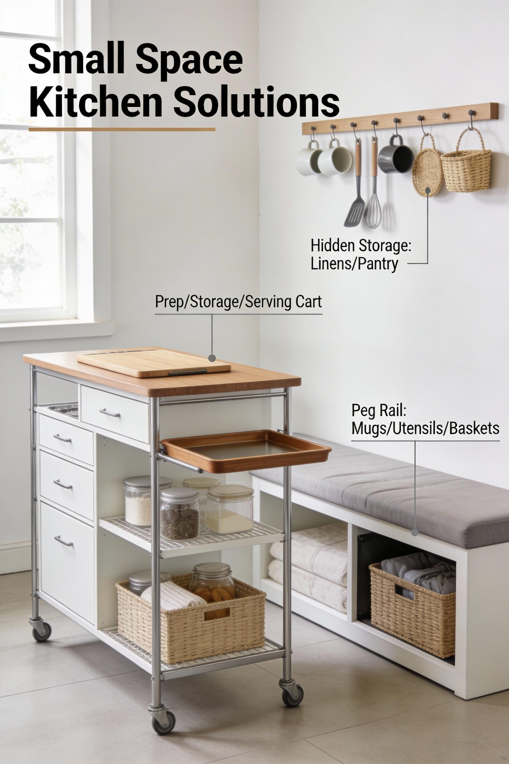 9) Multifunctional furniture for small kitchen living