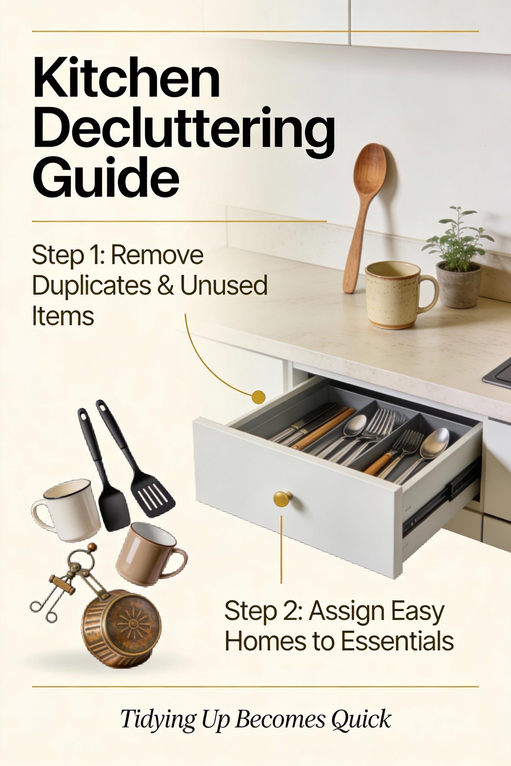 Decluttering a small kitchen without making it feel bare