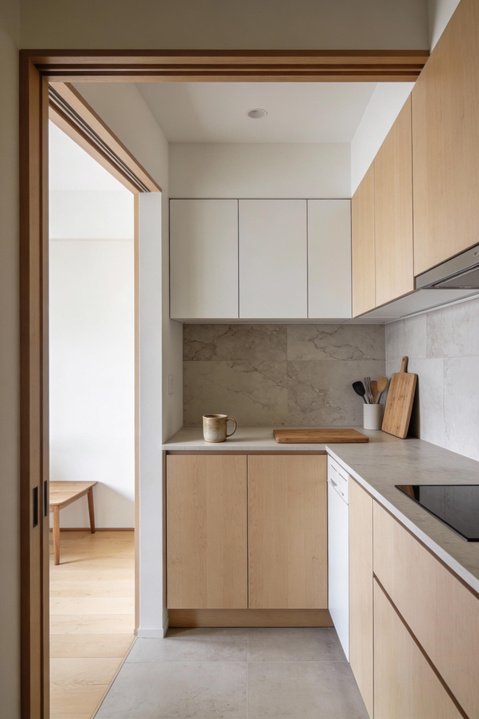 Japanese inspired minimalism for calmer counters