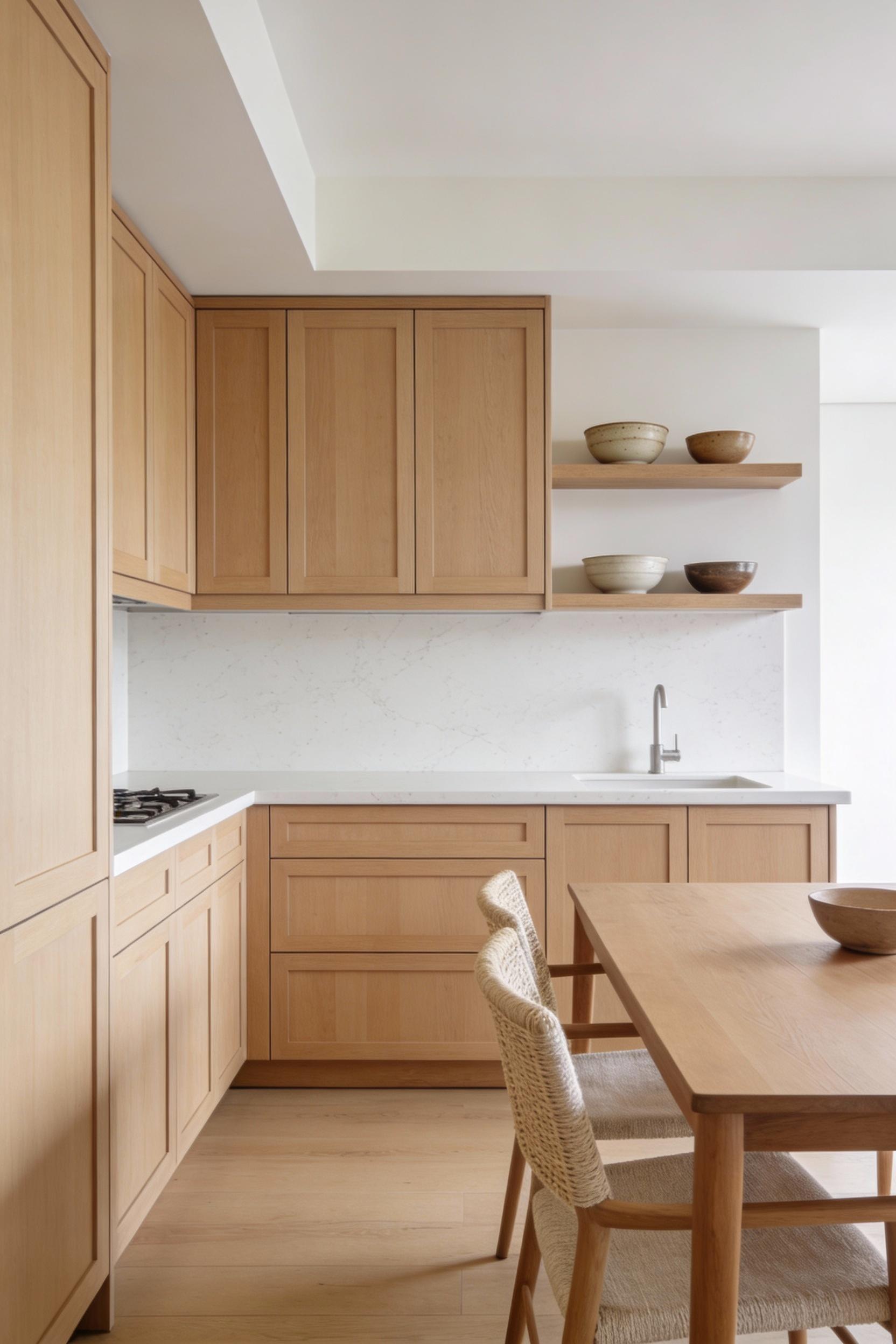 Japanese inspired minimalism with a soft Scandinavian twist