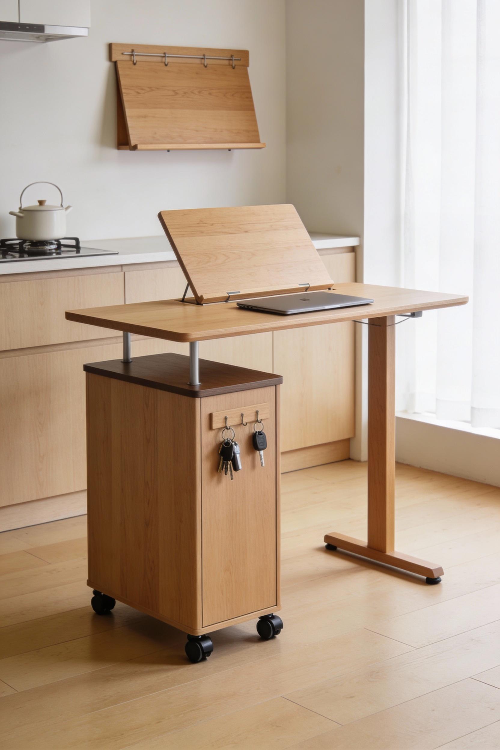 Multifunctional dining and prep surfaces for tiny kitchens