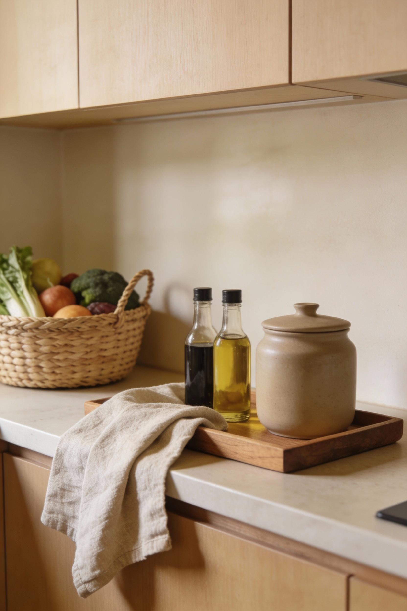 Natural textures that add coziness without visual noise