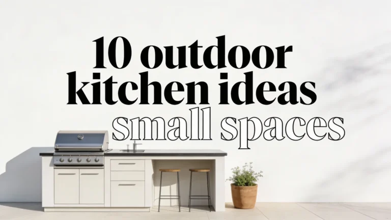 small outdoor kitchen ideas