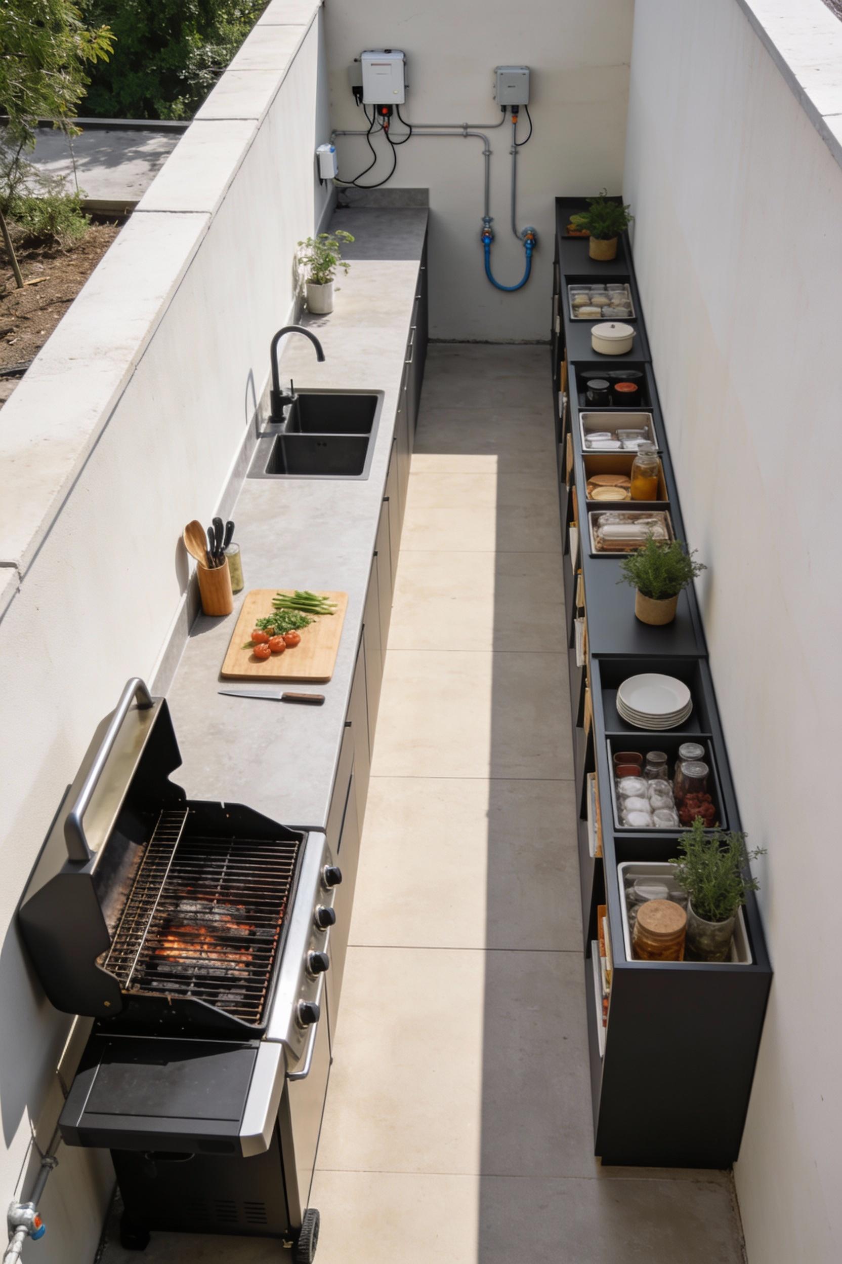 10 Outdoor Kitchen Ideas for Small Spaces: Design Tips \u0026 Layouts, image size:1664x2496