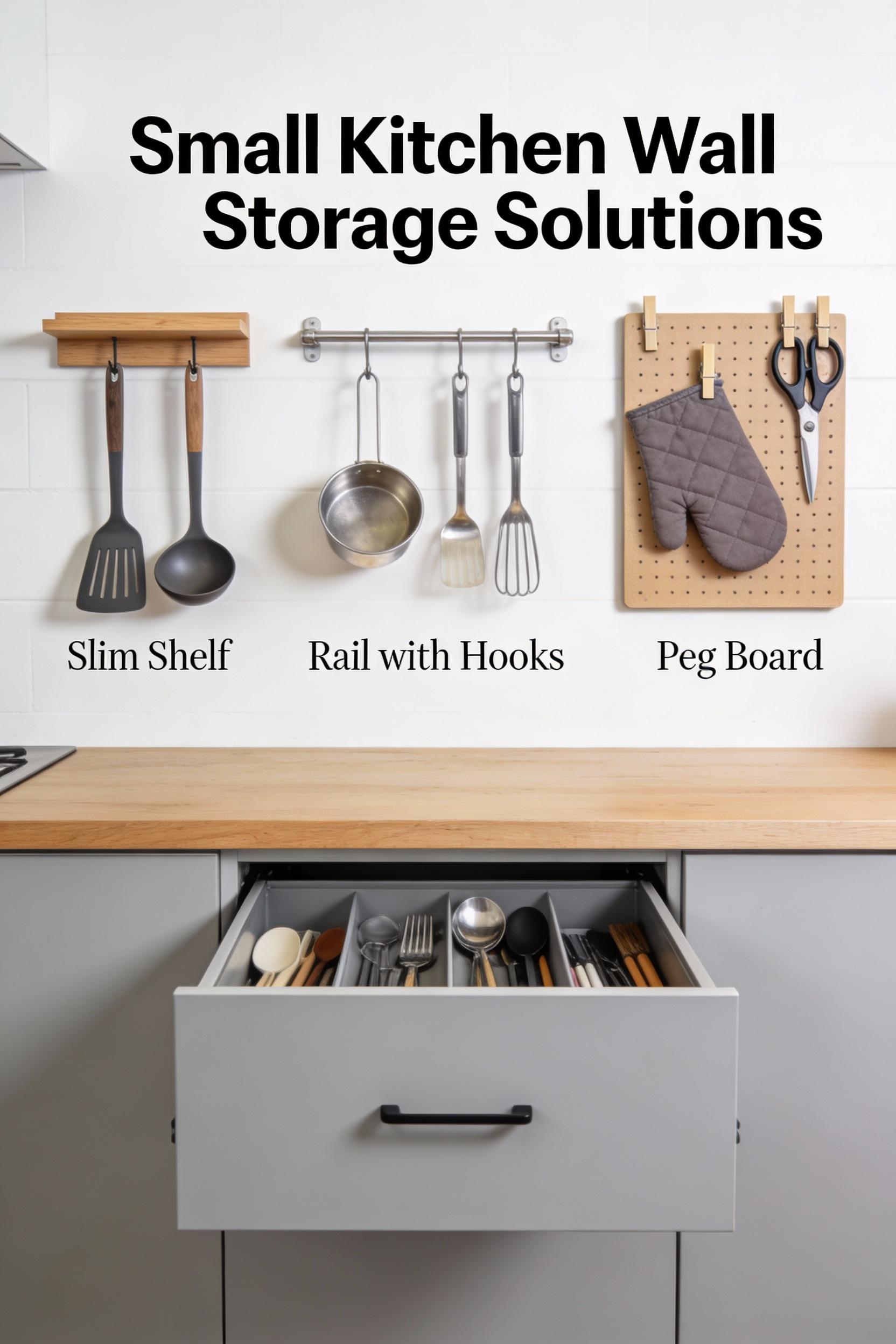 Smart storage for small kitchens using vertical space