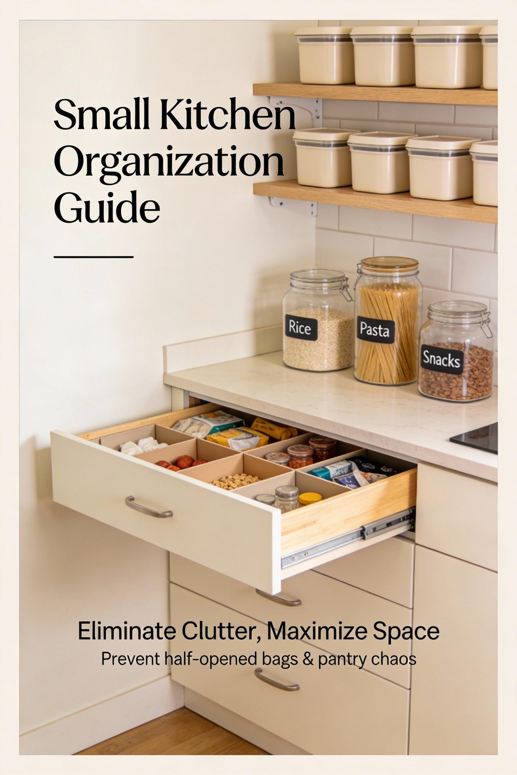 Use clear containers and drawer organizers for clutter free calm