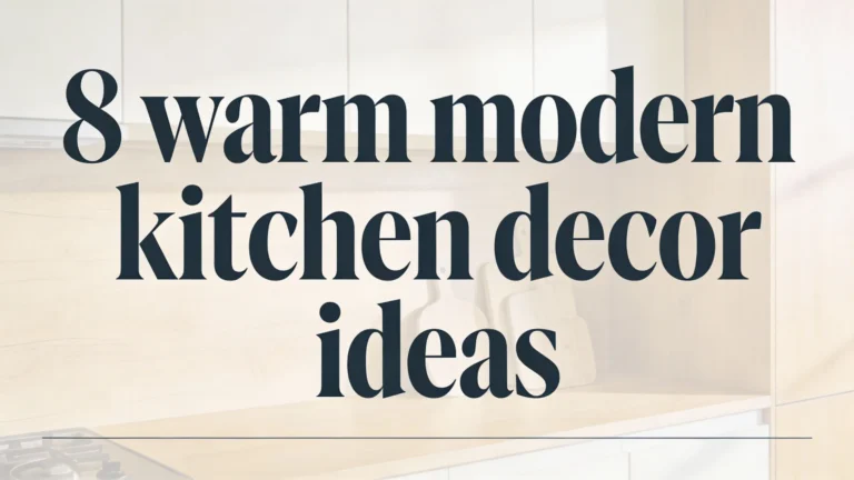 warm modern kitchen decor ideas
