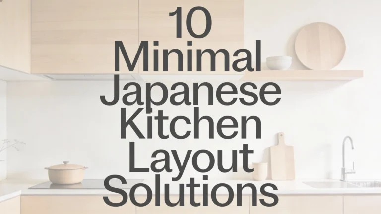 minimal japanese kitchen layout solutions