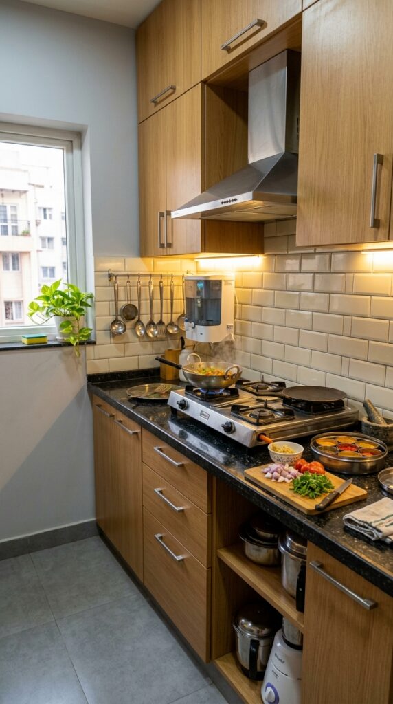 11 Small kitchen with proper under cabinet lighting i