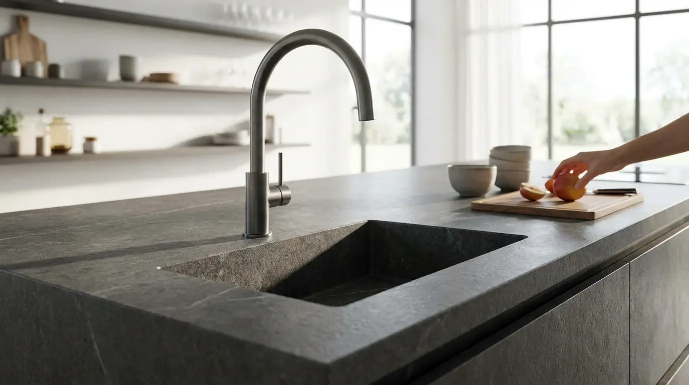 Monolithic kitchen island 202604210836