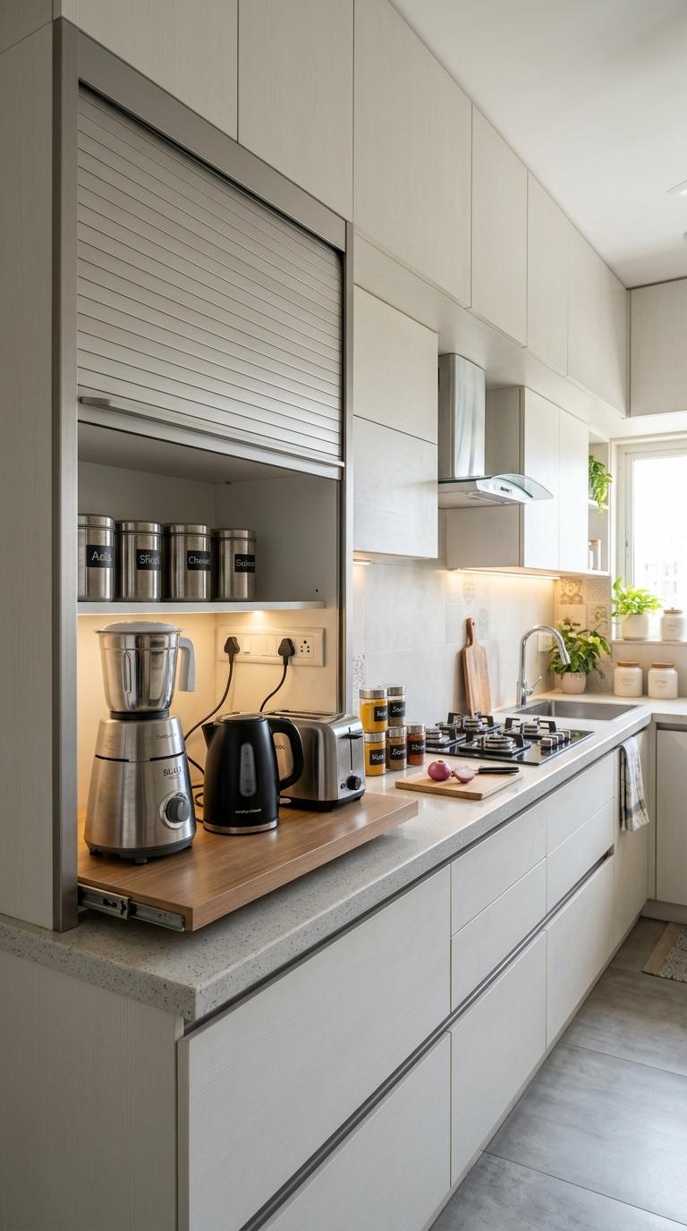 A Dedicated Appliance Garage for Counter Appliances