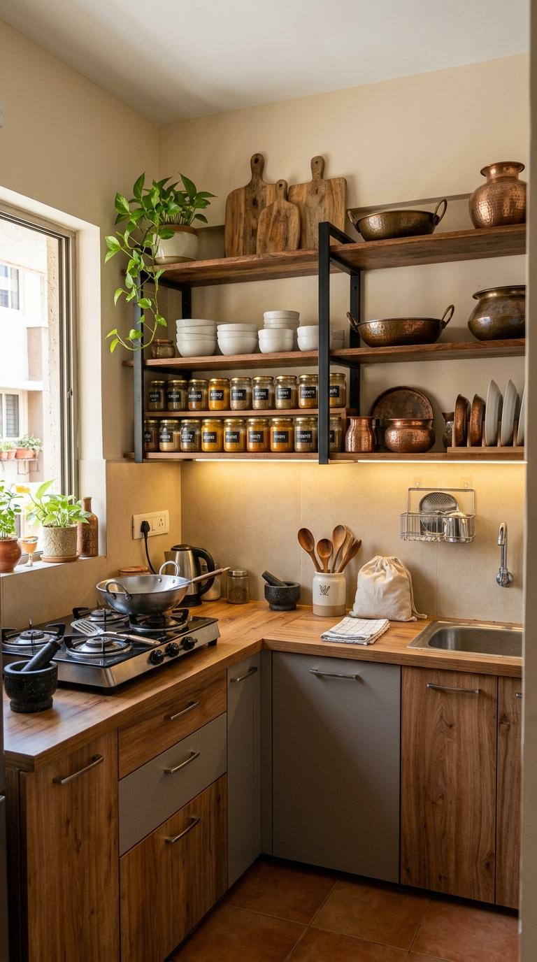 Add Open Shelving for Character and Storage