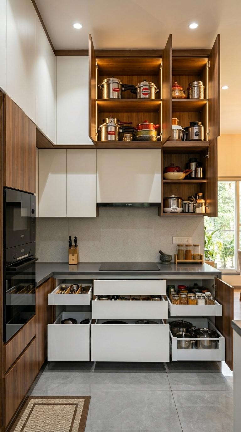 Add Tall Cabinets for Vertical Storage