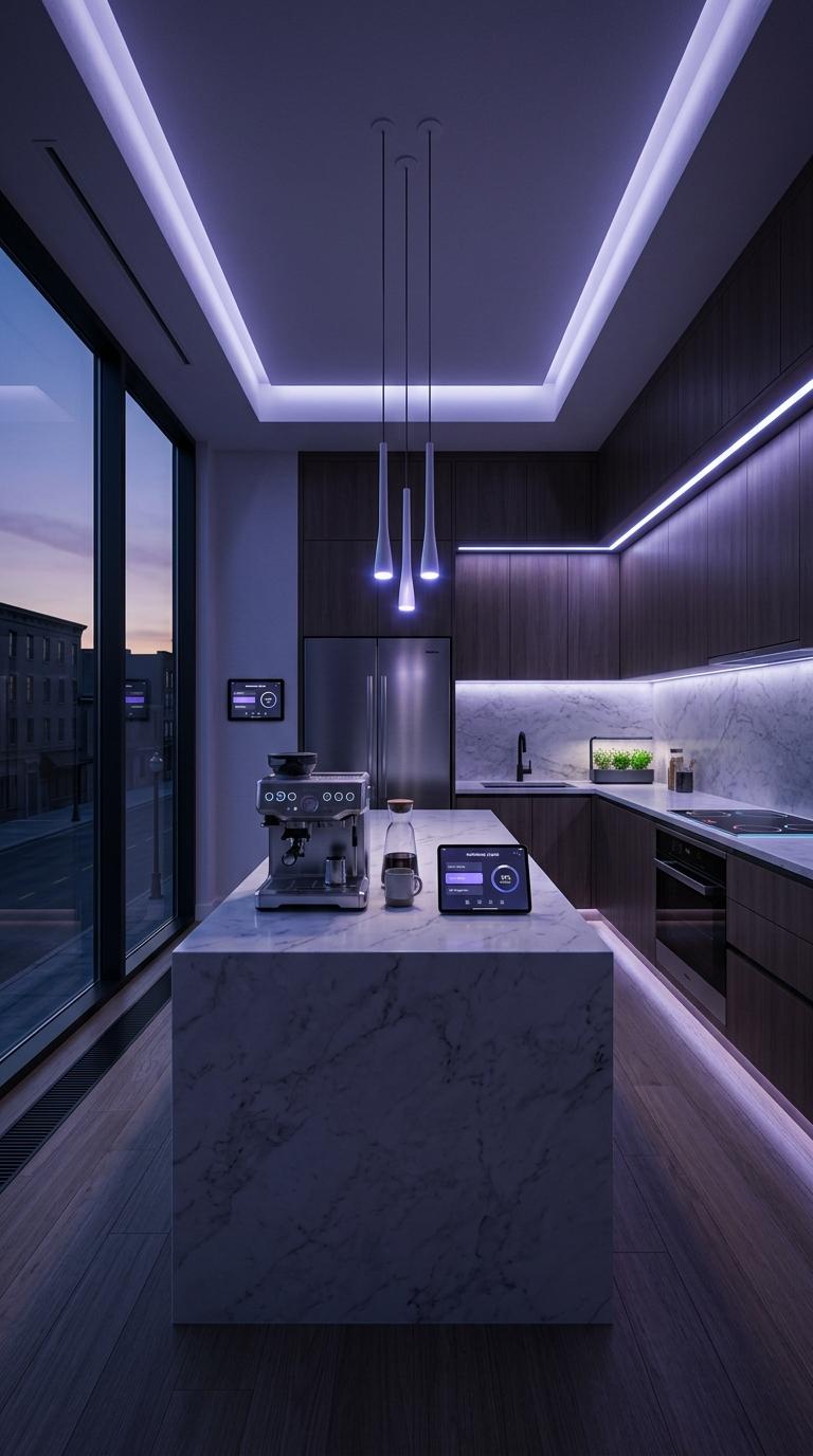 AI-generated visualization of Advanced RGBTW Five-Channel Systems for Maximum Circadian Accuracy