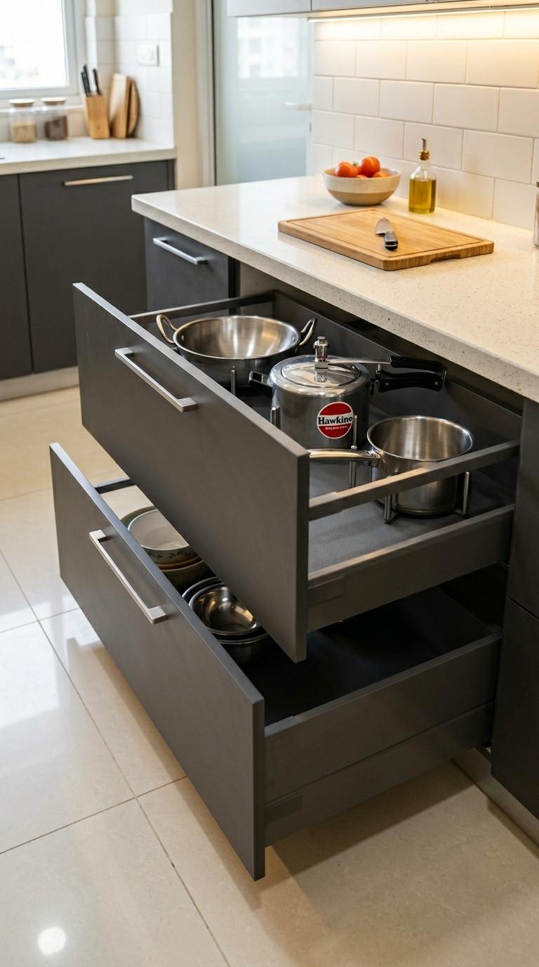 Choose Deep Drawers Over Lower Cabinets