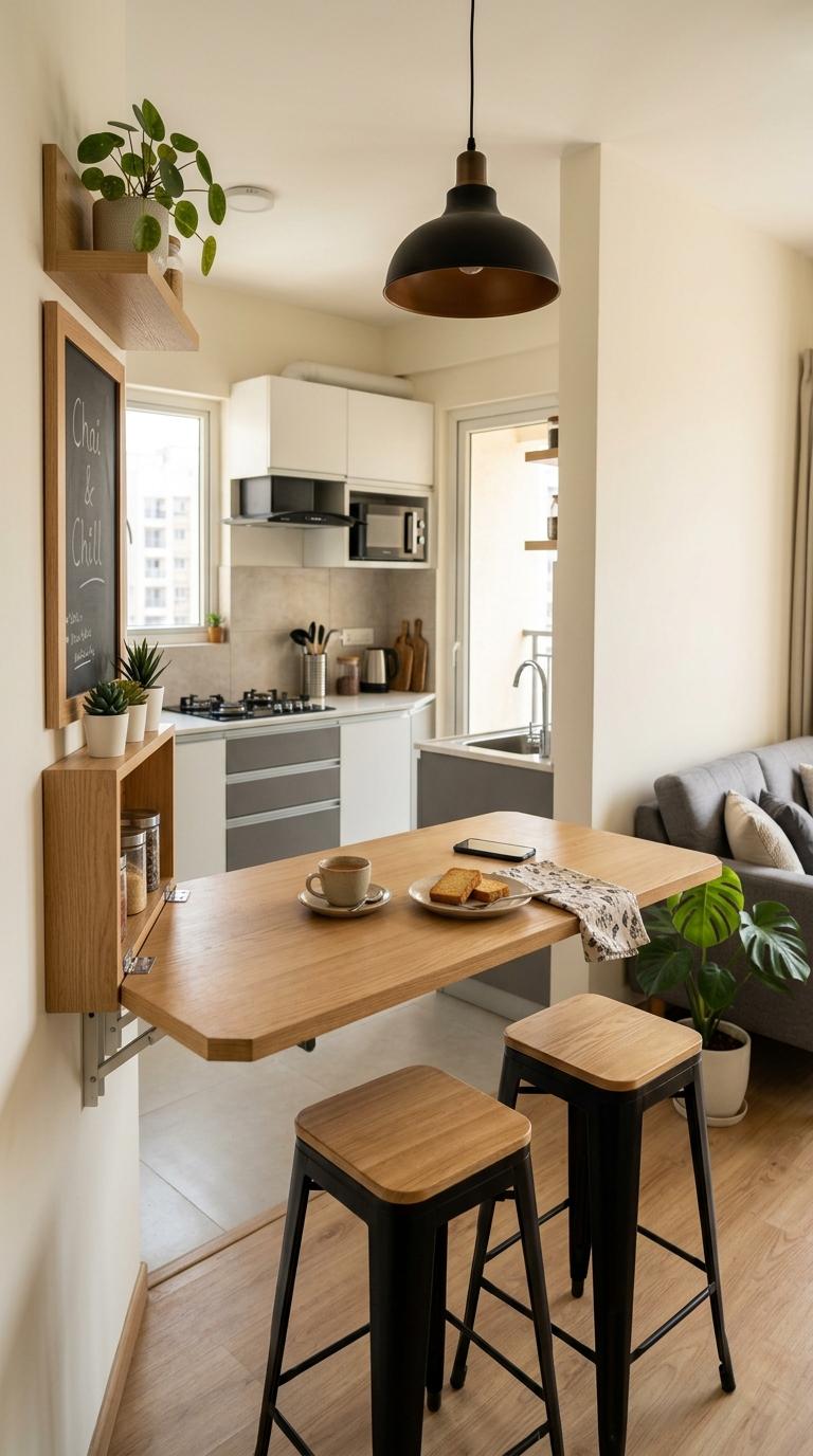 Consider a Foldable Breakfast Counter