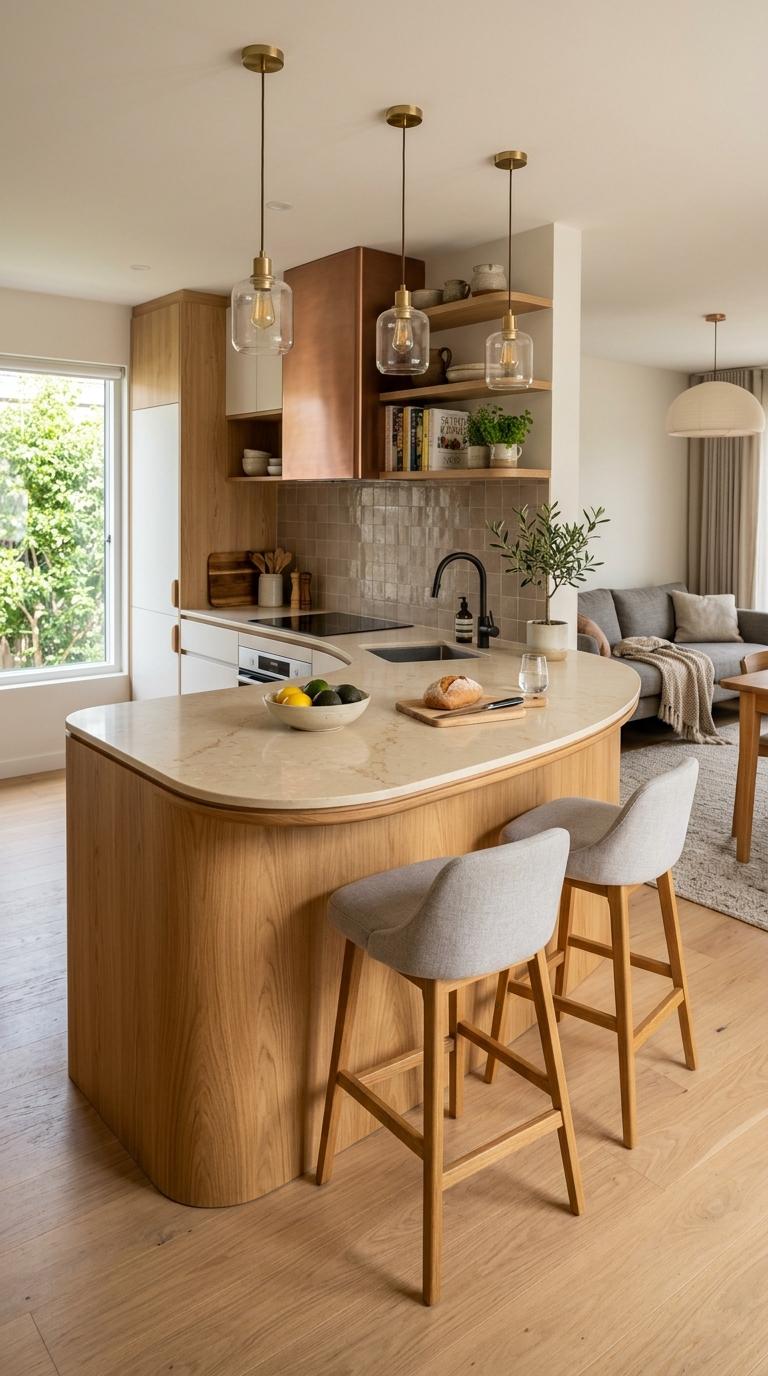 Curved and Organic Form Islands