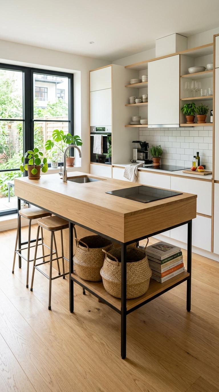 Floating Island with Visible Legs