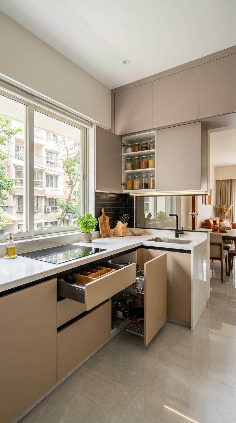 Handleless Cabinets With Push-to-Open Mechanisms