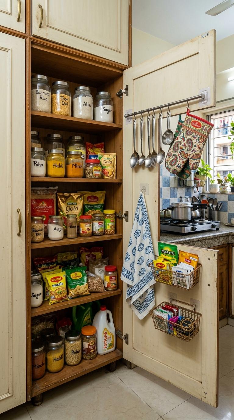 Hanging Rail on the Inside of a Tall Cabinet Door