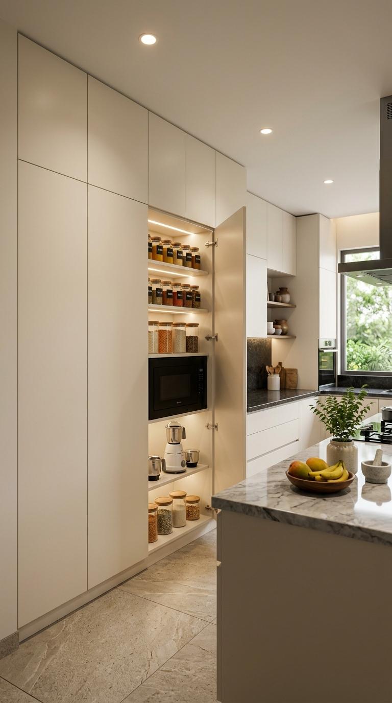 Incorporate a Hidden Pantry Wall