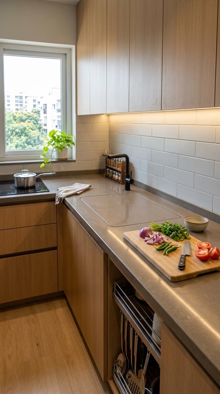Integrated Sink Cover as an Additional Counter Surface