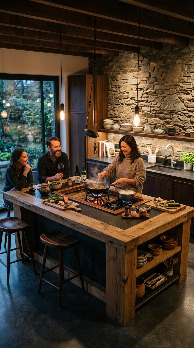 Irori-Inspired Cooking Zone Design