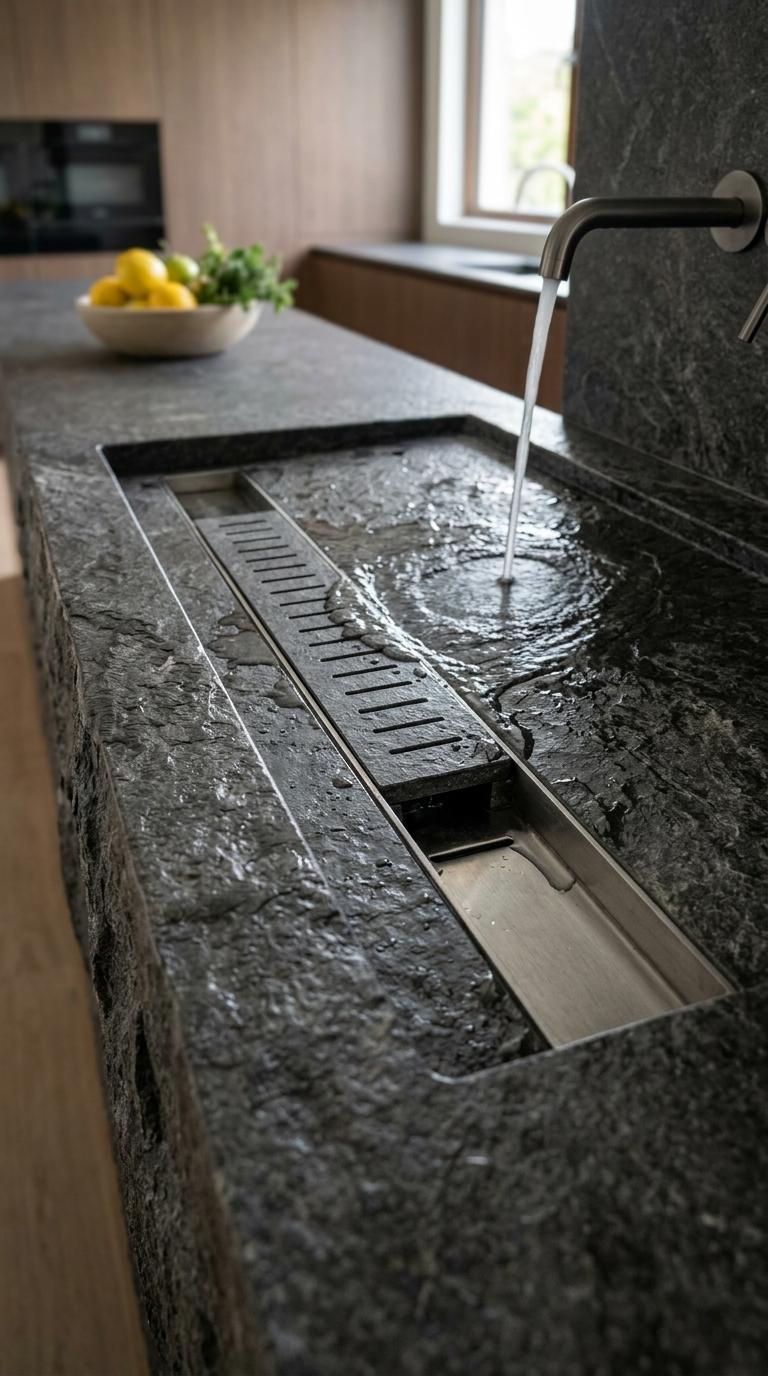 AI-generated visualization of Monolithic Sink Position Strategy for Workflow