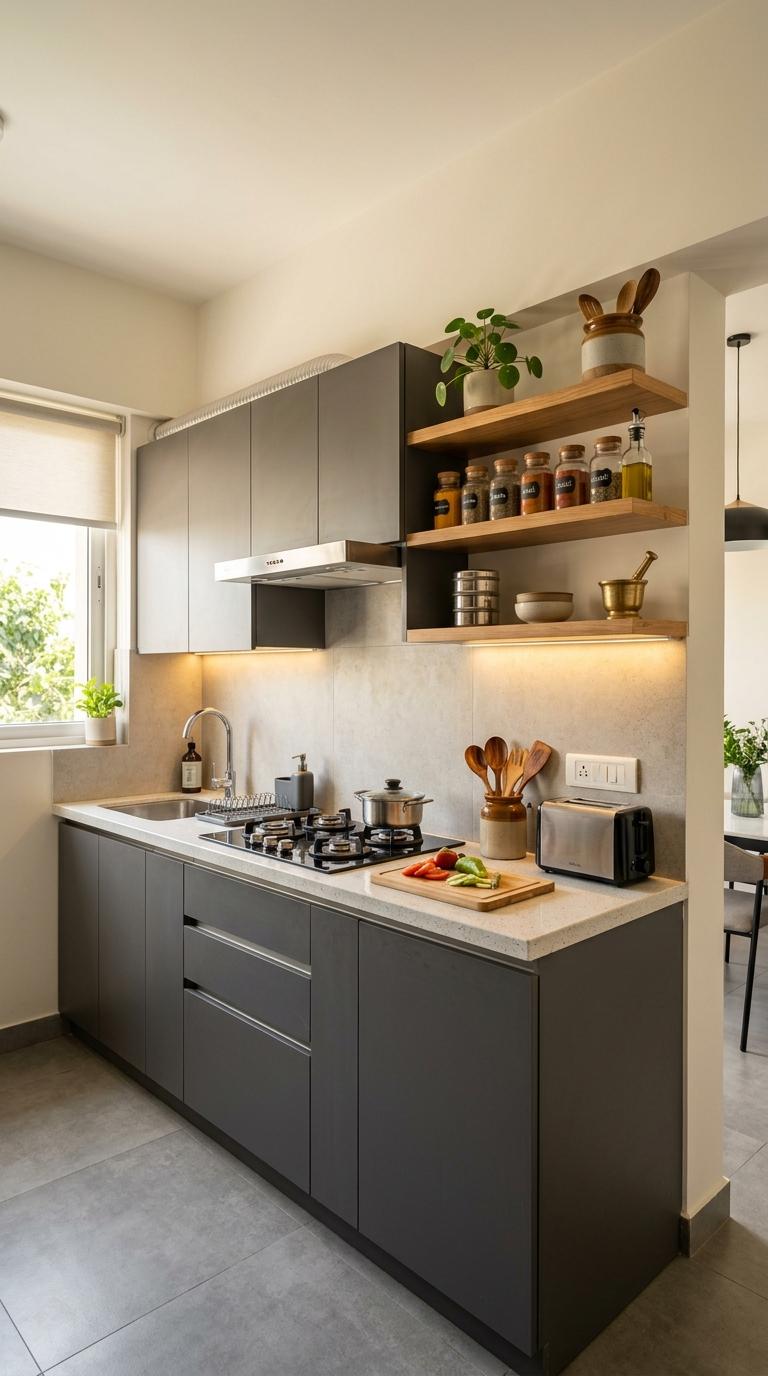 Open Shelving for the Most Frequently Used Items