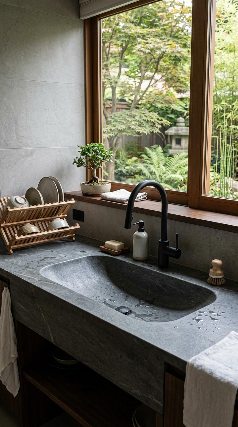 Open Shelving with Japanese Styling Discipline