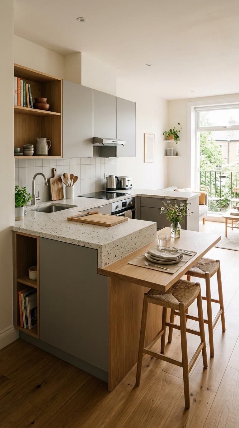 AI-generated visualization of Peninsula Multi-Level with Dining Integration