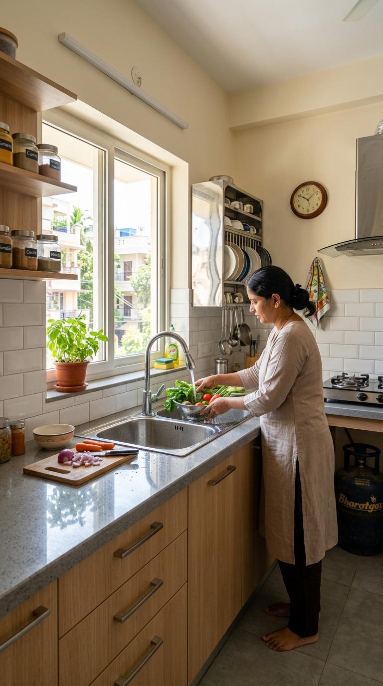 Sink Placement at the Natural Light Source