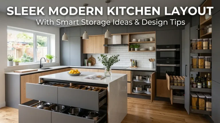 sleek modern kitchen smart storage