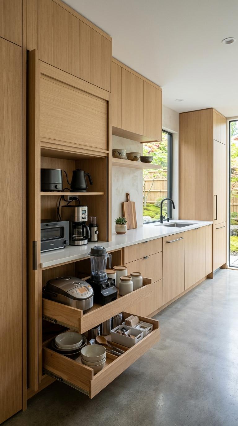 The Japanese Approach to Kitchen Appliance Storage