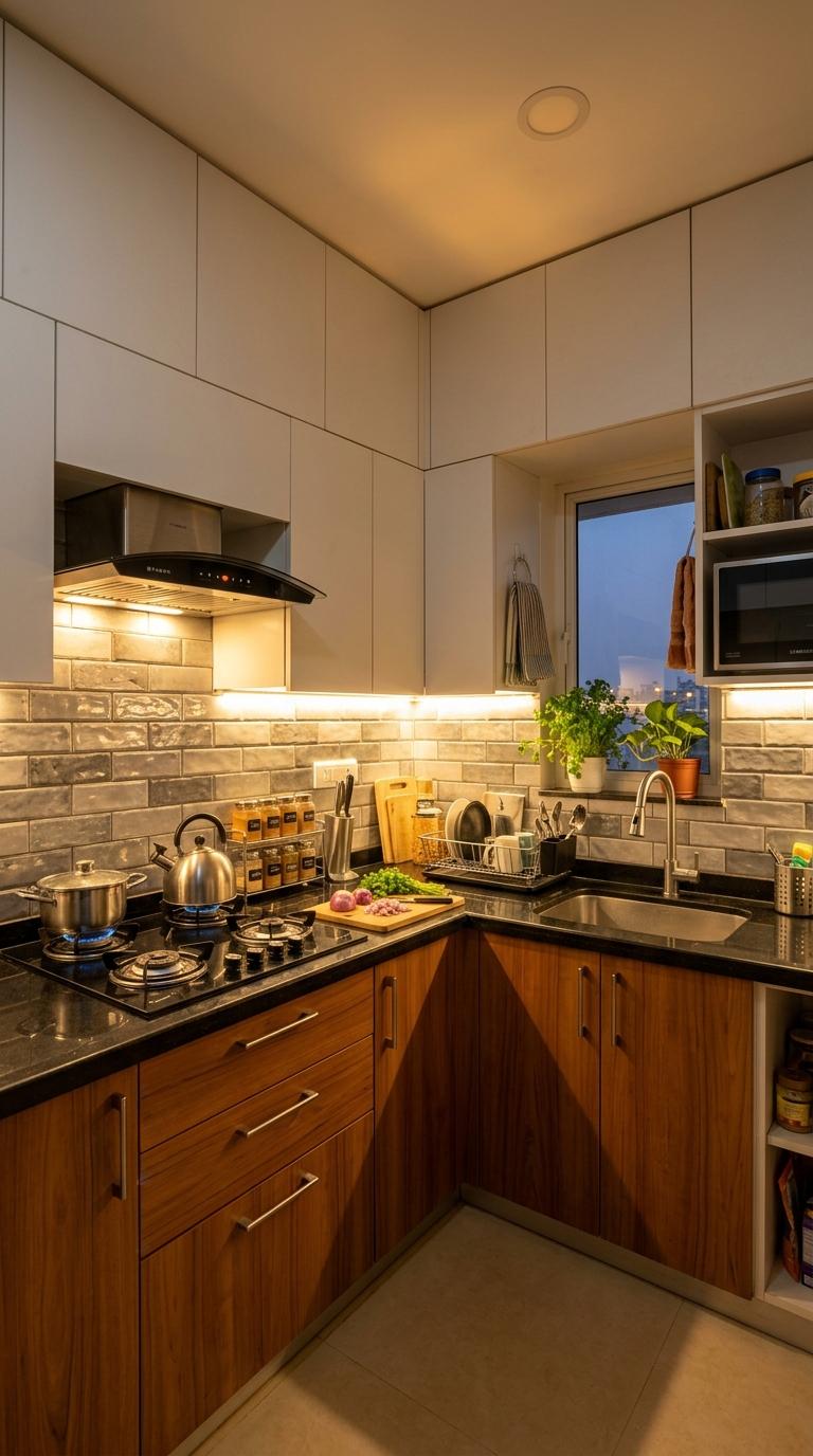 Under-Cabinet Lighting on Both Arms